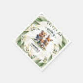 Bezauberter Wald: Baby Napkins feiern Serviette (Ecke)