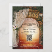 Bezauberter Wald Bachelorette Wochenende Abenteuer Einladung (Rückseite)