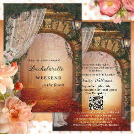 Bezauberter Wald Bachelorette Wochenende Abenteuer Einladung