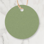 Bezauberter Wald Danke Geschenkanhänger (Rückseite)