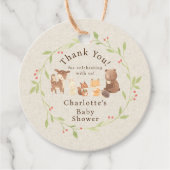 Bezauberter Wald Danke Geschenkanhänger (Vorderseite)
