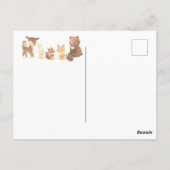 Bezauberter Wald Danke Postkarte (Rückseite)