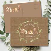 Bezauberter Wald Danke Postkarte