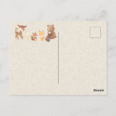 Bezauberter Wald Danke Postkarte (Rückseite)