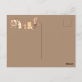 Bezauberter Wald Danke Postkarte (Rückseite)