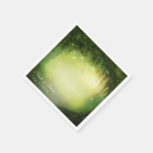 Bezauberter Wald - Empfängnis der Hochzeit Serviette (Ecke)
