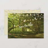 Bezauberter Wald, Fairies, Hochzeiten von String-L Save The Date (Vorne/Hinten)