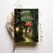 Bezauberter Wald: Fairy First Birthday Party Einladung