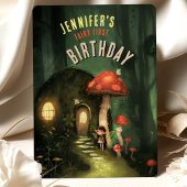 Bezauberter Wald: Fairy First Birthday Party Einladung
