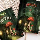 Bezauberter Wald: Fairy First Birthday Party Einladung