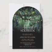 Bezauberter Wald Foliage Arch Mairytale Süß 16 Einladung (Vorderseite)