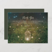 Bezauberter Wald Mason Jar Rustic Dankeschön Karte (Vorne/Hinten)