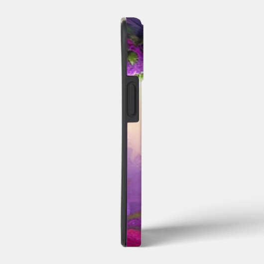Bezauberter Wald mit blühenden violetten Blumen Case-Mate iPhone Hülle (Rückseite / Rechts)