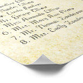 Bezauberter Wald Patchwork Blumenbaum Poster (Ecke)