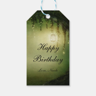 Bezauberter Wald Rustikale Elegante Hochzeitsgunst Geschenkanhänger