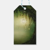 Bezauberter Wald Rustikale Elegante Hochzeitsgunst Geschenkanhänger (Rückseite)