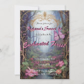 Bezauberter Wald Süße 16 Einladungen (Vorderseite)