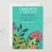 Bezauberter Wald und Pilze Fairytale Garten Einladung (Vorderseite)