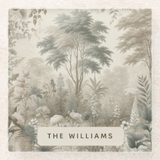 Bezauberter Wald" Untersetzer mit Personalisiertem