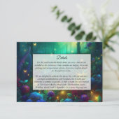 Bezauberter Wald von strahlenden Juwelen Begleitkarte (Stehend Vorderseite)