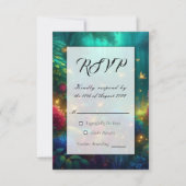 Bezauberter Wald von strahlenden Juwelen RSVP Karte (Vorderseite)