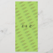 Bezauberter Wald, Wald, maßgeschneidertes Hochzeit Menükarte (Rückseite)