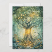 Bezauberter Waldbrairy zum Geburtstag Einladung (Rückseite)