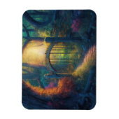 Bezauberter Waldgarten | Digitale Kunst Magnet (Vertikal)