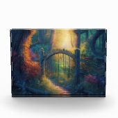 Bezauberter Waldgarten | Digitaler Kunstblock Fotoblock (Vorderseite)