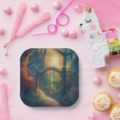 Bezauberter Waldgarten | Pappteller (Party)