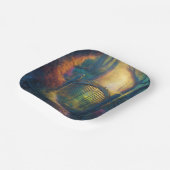 Bezauberter Waldgarten | Pappteller (Gewinkelt)