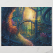 Bezauberter Waldgarten | Scrapbook Paper