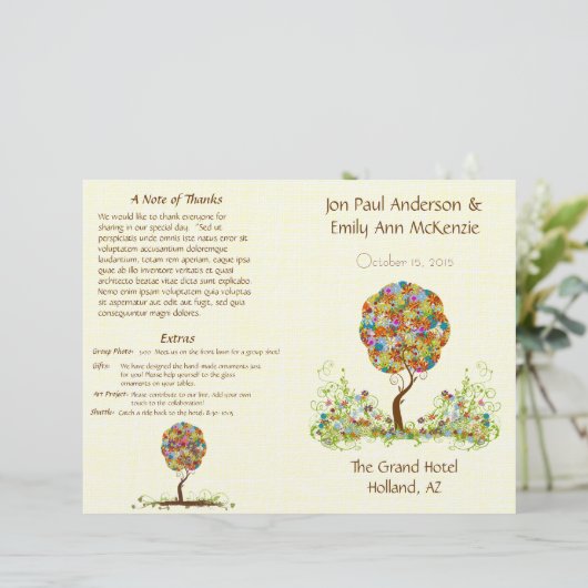 Bezauberter Waldpatchwork Blumenmauerbaum (Stehend Vorderseite)