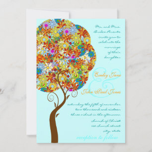 Bezauberter Waldpatchwork Blumenmauerbaum Einladung