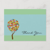 Bezauberter Waldpatchwork Blumenmauerbaum Postkarte (Vorderseite)