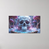 Bezauberter Waldschädel Leinwanddruck (Vorderseite)