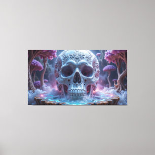 Bezauberter Waldschädel Leinwanddruck