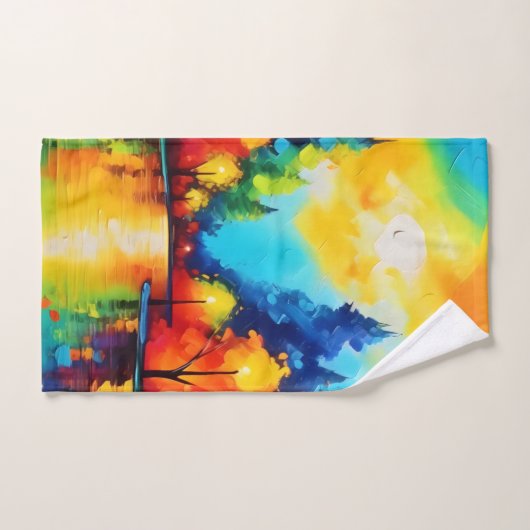 Bezauberter Waldsonnengang Badhandtuch Set (Handtuch)