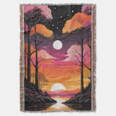 Bezauberter Waldsonnengang Decke (Vorderseite Vertikal)