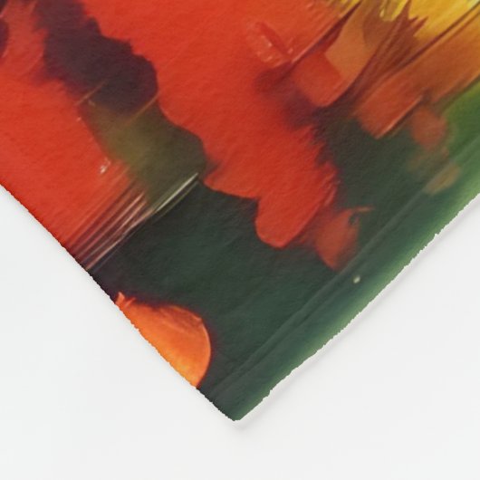 Bezauberter Waldsonnengang Fleecedecke (Ecke)