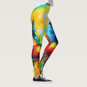 Bezauberter Waldsonnengang Leggings (Rechts)