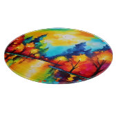 Bezauberter Waldsonnengang Schneidebrett (Ecke)