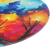 Bezauberter Waldsonnengang Schneidebrett (Ecke)