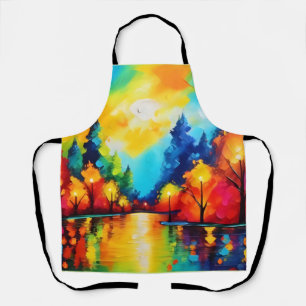 Bezauberter Waldsonnengang Schürze