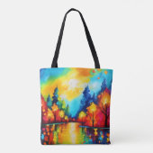 Bezauberter Waldsonnengang Tasche (Rückseite)