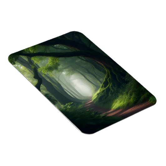 Bezauberter Waldwaldspazierweg Kühlschrank Magnet (Rechte Seite)