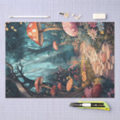 Bezauberter Waldweg durch das Wunderland Seidenpapier (Handwerk)