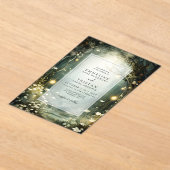 Bezauberter Waldweg von Blume Grüne Hochzeit Acryleinladungen (Ablage )