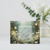 Bezauberter Waldweg von Blume UAWG RSVP Karte (Stehend Vorderseite)