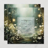 Bezauberter Waldweg von Blume UAWG Save The Date (Vorne/Hinten)